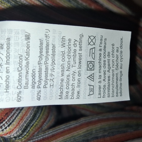 Madewell Textured Easy Cropped Tee Striped Cotton Blend S - Picture 8 of 9